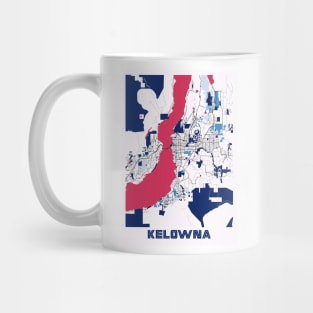 Kelowna - Canada MilkTea City Map Mug